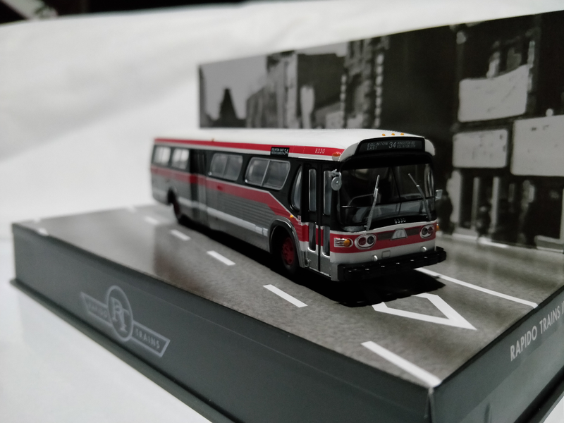 Illustration for article titled GM "Fishbowl" bus by Rapido Trains